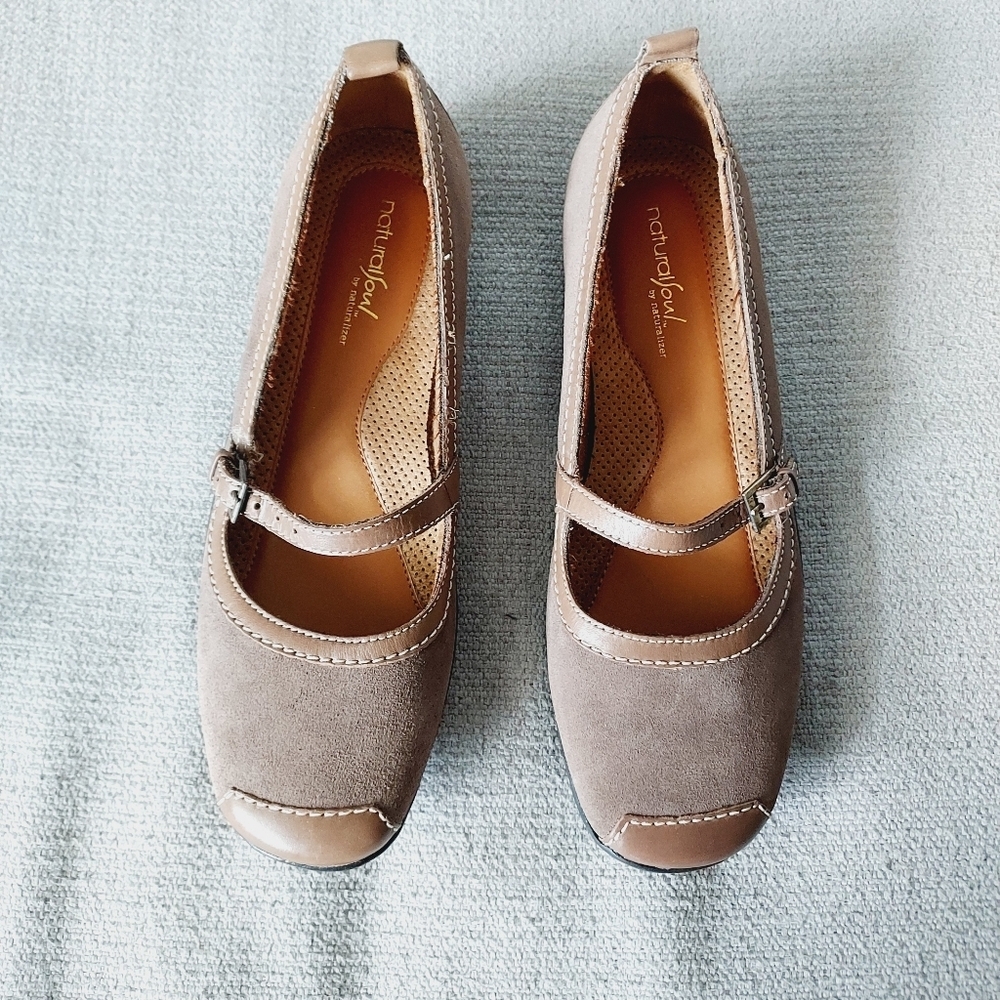 NaturalSoul by Naturalizer Friendship Leather Brown Loafer Sz-10